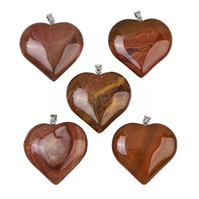 Natural American Picture Jasper Pendants GG-K002-04Q-1