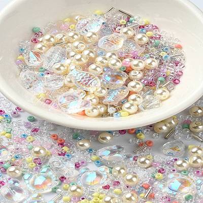 Mixed Styles Glass Beads GLAA-YW0003-45-1