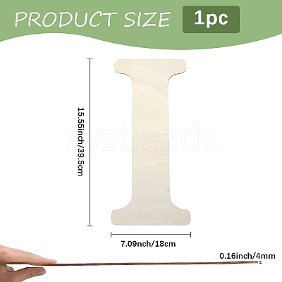 Letter Unfinished MDF Sheets WOOD-WH20012-008I-1