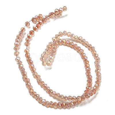 Transparent Baking Paint Glass Beads Strands DGLA-F002-02A-05-1