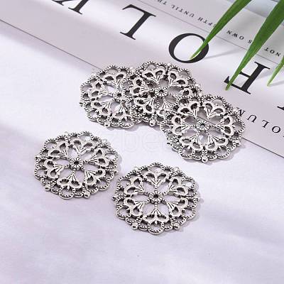Tibetan Style Filigree Joiners Links TIBE-A11623-AS-LF-1