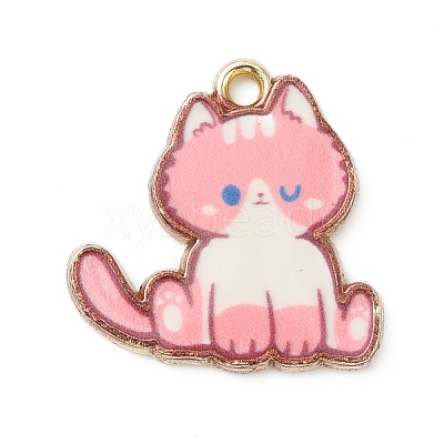 Alloy Enamel Pendants ENAM-WH0001-32LG-04-1