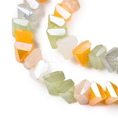 Electroplate Glass Beads Strands X-GLAA-T023-A17-02-1