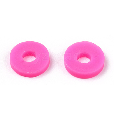 Handmade Polymer Clay Beads X-CLAY-R067-6.0mm-31-1
