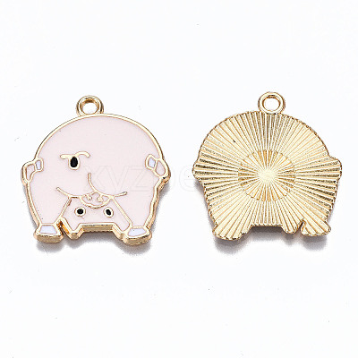 Alloy Enamel Pendants ENAM-S127-023-RS-1