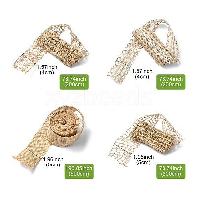 Braided Burlap Ribbon OCOR-YW0001-08-1