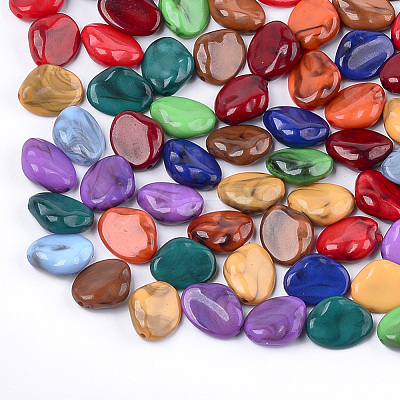 Acrylic Beads X-OACR-S029-014-1