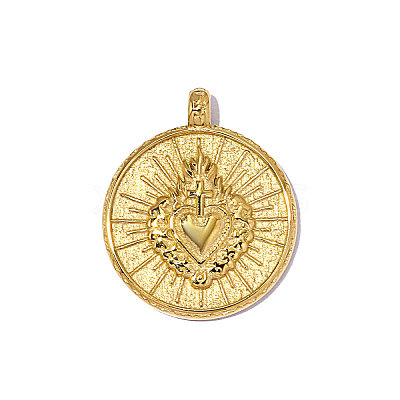 304 Stainless Steel Pendants STAS-OY014-66G-1