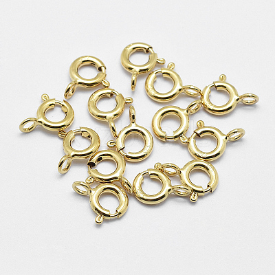 925 Sterling Silver Spring Ring Clasps STER-K167-076C-G-1