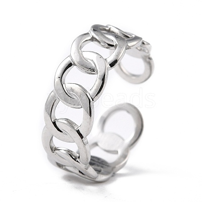Tarnish Resistant 304 Stainless Steel Finger Rings RJEW-L102-21P-1