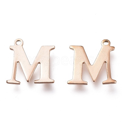 PVD Vacuum Plating  304 Stainless Steel Charms STAS-H112-M-RG-1