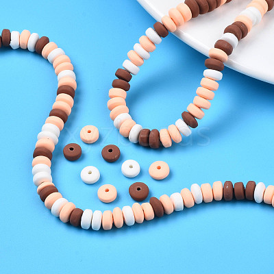 Handmade Polymer Clay Beads Strands CLAY-N008-008S-1