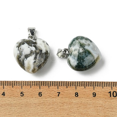Natural Tree Agate Pendants G-F820-10A-29-1