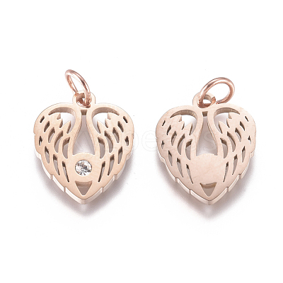 316 Surgical Stainless Steel Pendants STAS-L242-07RG-1