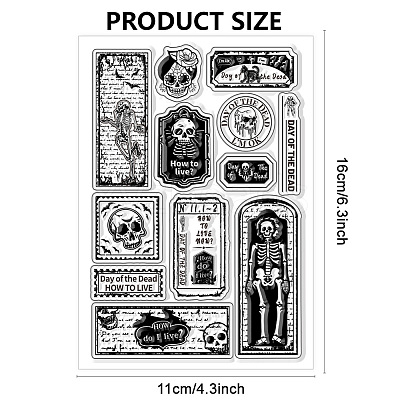 PVC Plastic Clear Stamps DIY-WH0631-0427-1