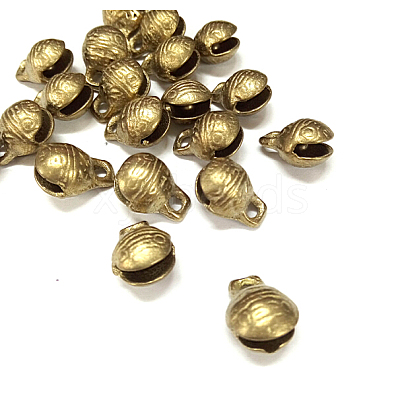 Brass Bell Pendants KKB-A003-20mm-1