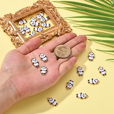 Alloy Enamel Pendants ENAM-CJ0002-43-1