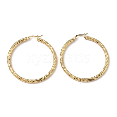 304 Stainless Steel Hoop Earrings EJEW-L232-015G-1