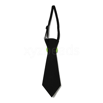 Easter Theme Rabbit Egg Glitter Felt Necktie AJEW-C030-01E-1