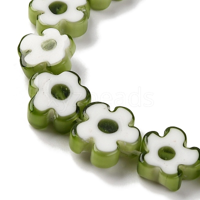 Handmade Millefiori Lampwork Beads Strands LAMP-G164-03I-1