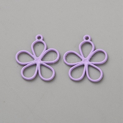 Hollow Out Spray Painted Alloy Pendants FIND-WH20008-19B-1