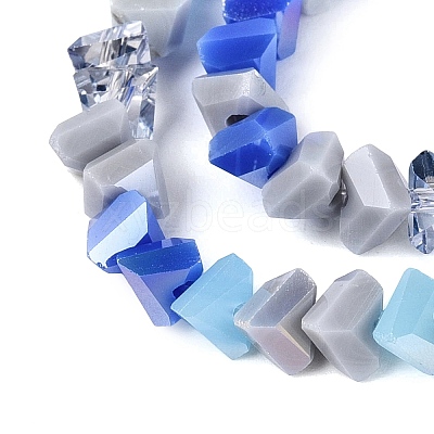 Mixed Styles Electroplate Glass Beads Strands EGLA-Q135-03A-C04-1