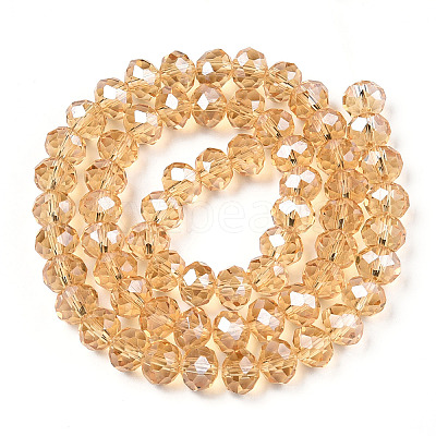 Electroplate Glass Beads Strands EGLA-A034-T3mm-A30-1