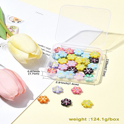 30Pcs Alloy Enamel Beads ENAM-CJ0006-20-1