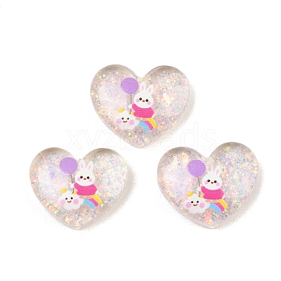 Printed Translucent Epoxy Resin Cabochons LS-RESI-XCP0002-63B-1
