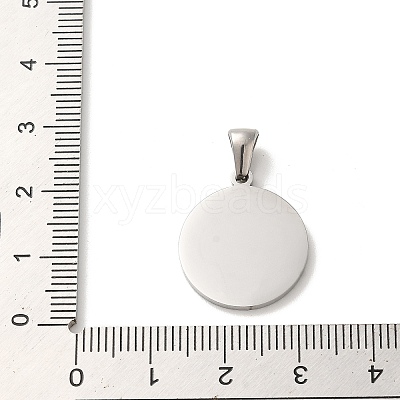 304 Stainless Steel Pendants STAS-I204-O-P-1