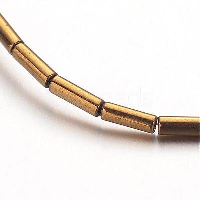 Electroplate Non-magnetic Synthetic Hematite Bead Strands G-F300-37A-03-1