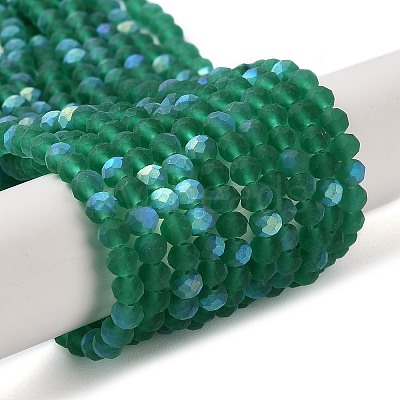 Transparent Glass Beads Strands X1-EGLA-A034-T4mm-MB18-1