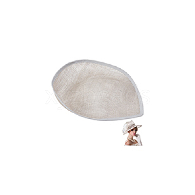 Linen Mini Hat Fascinator Base AJEW-WH0561-32D-1
