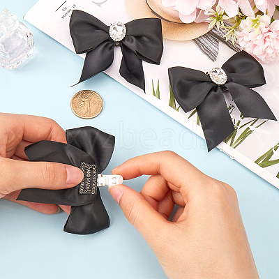 Polyester Bowknot Shoe Decorations FIND-WH0139-226B-1