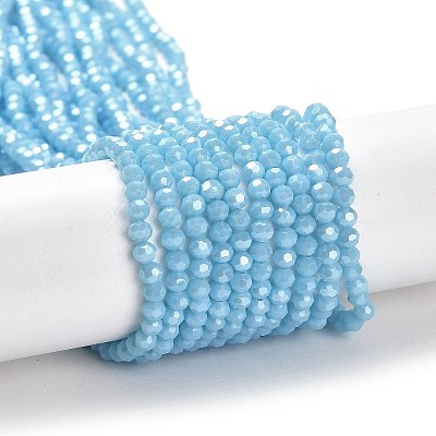 Electroplate Opaque Glass Beads Strands LS-EGLA-A035-P3mm-A08-1
