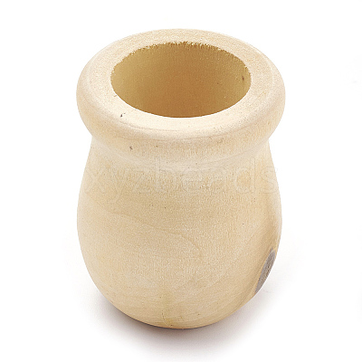 Unfinished Blank Wooden Vase X-WOOD-S040-81-1