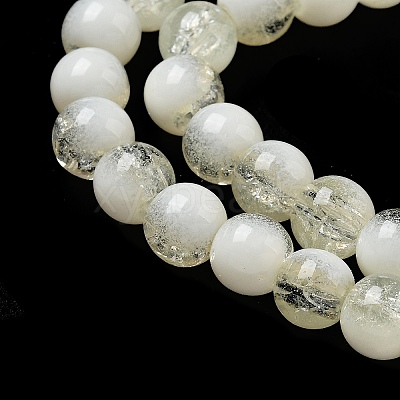Crackle Glass Beads Strands GLAA-U001-8mm-11-1