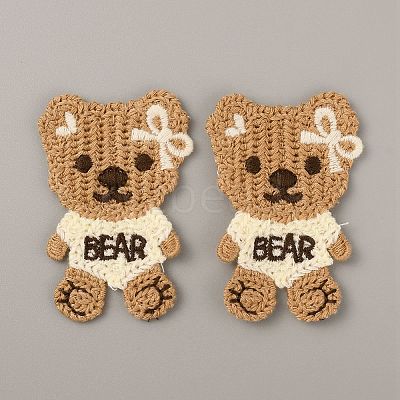 Polyester Knitted Appliques PATC-WH0005-13B-04-1