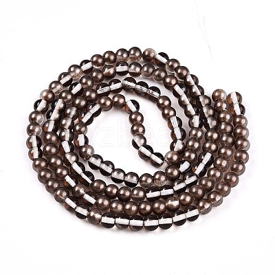 Baking Paint Transparent Glass Beads X1-DGLA-N011-6mm-09-1