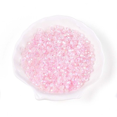 Transparent Spray Painted Glass Beads X1-EGLA-N018-4mm-11-1