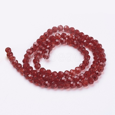 Eco-Friendly Glass Round Bead Strands EGLA-J042-4mm-M03-1