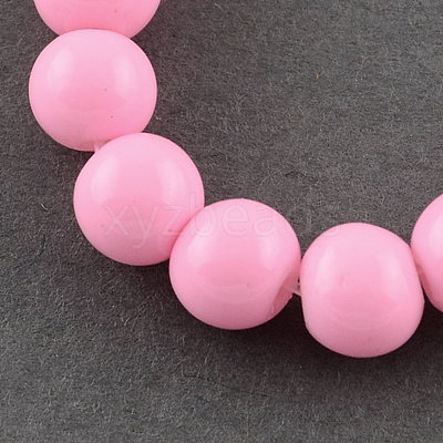 Painted Glass Beads Strands X-DGLA-S071-10mm-37-1