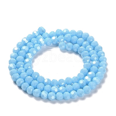 Electroplate Opaque Glass Beads Strands LS-EGLA-A035-P4mm-A08-1