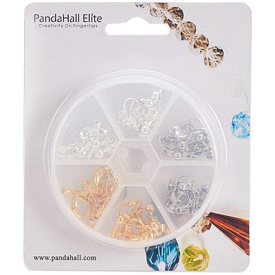 Brass Screw Clip Earring Converter KK-PH0021-02M-1