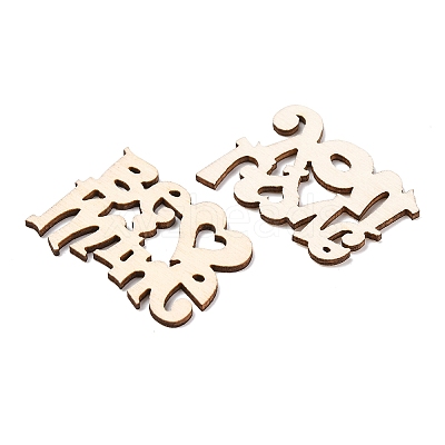 Natural Wood Cabochons WOOD-NB0001-58-1