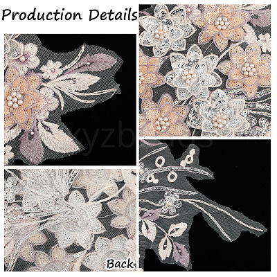 Polyester Acrylic Rhinestones Applique embroidery ABS Sequins FIND-WH20019-165B-07-1