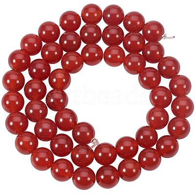 Natural Carnelian Bead Strands G-PH0028-8mm-15-1