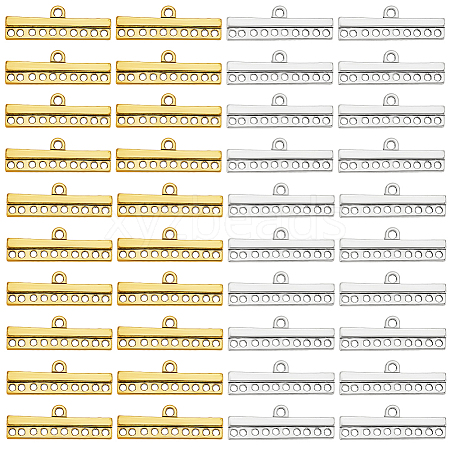 100Pcs 2 Colors Tibetan Style Links FIND-GO0003-40-1