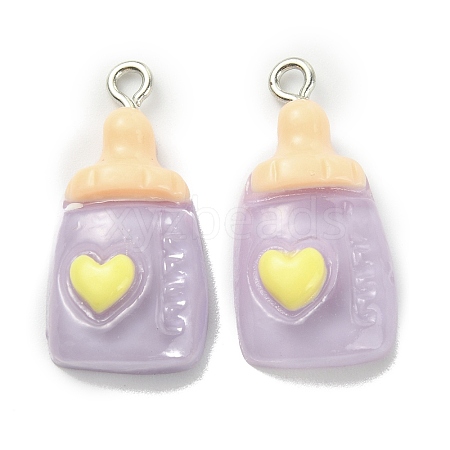 Opaque Resin Pendants FIND-CJC0015-30F-1