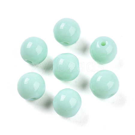 Opaque Solid Color Glass Beads X1-GLAA-N007-8mm-A12-1